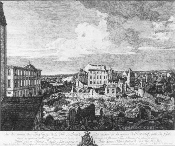 ベルナルド・ベロット Painting - ドレスデン ベルナルド・ベロットの都市をエッチングするピルネッシェ・ヴォルシュタットの遺跡